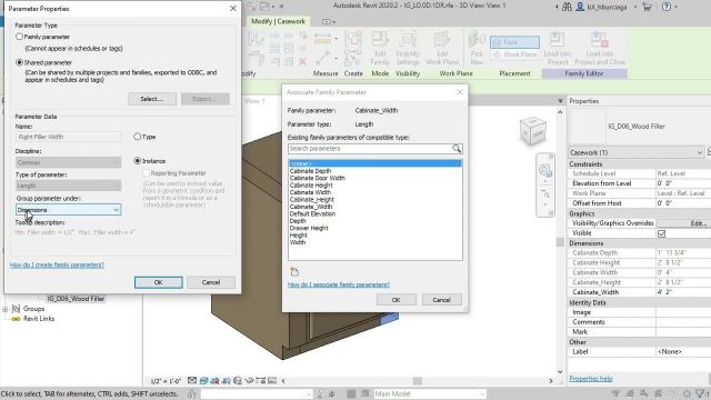 BX1004-04-01 – Adding Nested Families with Inherited Parameters