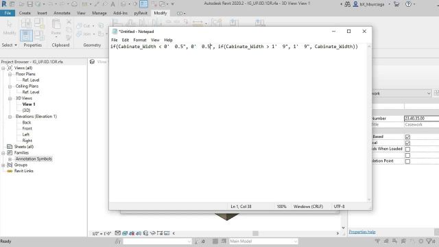 BX1004-04-02 – If/Then Statements in Revit Families – Basic